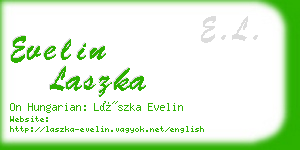 evelin laszka business card